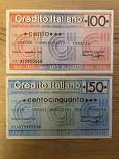 mini assegni anni 70 - Credito