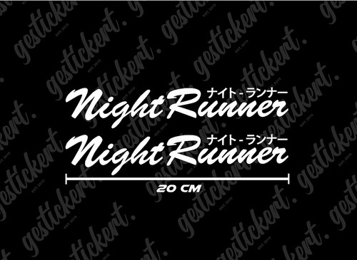 Adesivi night runner - 2,