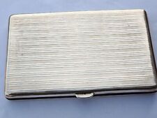 ANTIQUE  ENGLISH ART DECO SOLID STERLING SILVER ASPREY LONDON CIGARETTE CASE, 