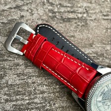 Originale Rosso Pelle Orologio