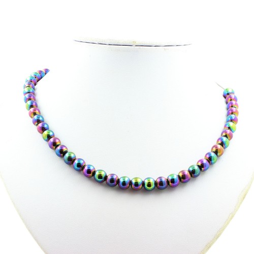 Collana perle ematite - collana,