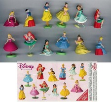 RARO Set Completo 12 Mini Figure 3cm PRINCIPESSE DISNEY ZAINI