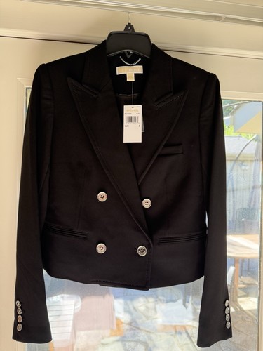 Blazer doppiopetto cropped - blazer,