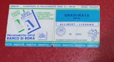 BIGLIETTO BASKET A1 1987/88