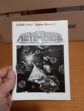 Atari 7800 Asteroids libretto RETROGAME VIDEOGAME