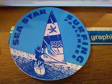 ADESIVO STICKER VINTAGE KLEBER SEA STAR SURFING FAULENSEE 