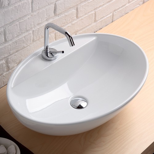 Lavabo appoggio 60x43x17 - appoggio, cm.60x43x17