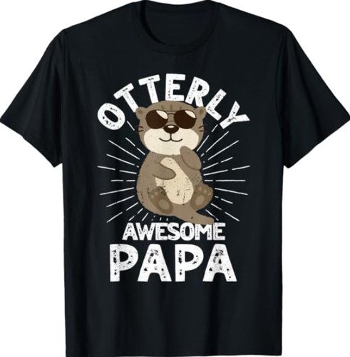 Maglietta otterly awesome papa - maglietta,