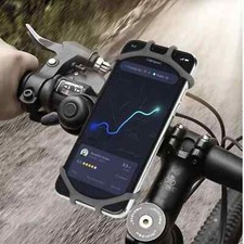 Supporto Porta Cellulare Silicone Per Moto Bici Universale Telefono Smartphone