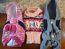 LOTTO 3 CAPPOTTINI CANE TAGLIA PICCOLA XS