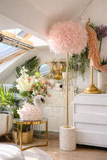 Lampada da terra terrazzo base