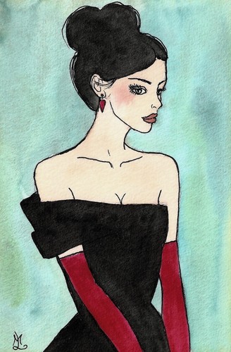 Ritratto donna elegante lady - ritratto,