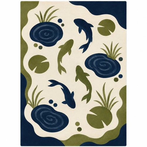 Tappeto koi fish - fish, a