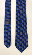 Cravatta Hermes in seta blu