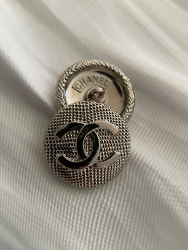 Bottone argento chanel - bottone,