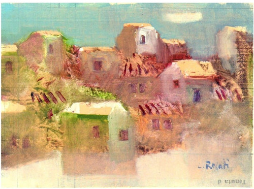 Paesaggio con case - paesaggio, borgo