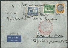 GERMANIA 1938 ZEPPELIN AFFRANCATURA MISTA A BUENOS AIRES ARGENTINA