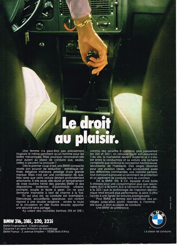 Publicite 1981 bmw 316 - publicite,