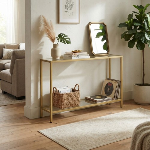 Elegante tavolo consolle oro - elegante,
