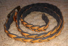 RARA CINTURA IN PELLE INTRECCIATA VINTAGE ANNI 70 COME NUOVA