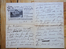 1920-Casa di Cura VILLA ROSA via Castiglione 103 BOLOGNA-Carta intestata-MURRI+