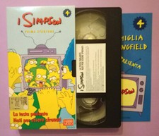 Vhs I Simpson Prima Stagione 4 Film Ita Animazione Homer Videocassetta (V37)