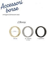 MOSCHETTONE MOSCHETTONI A VENTAGLIO PER BORSE CINTE  PELLETTERIA E VARIE 40 mm.