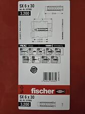 3200 Fischer Tasselli Box SX 6x30 6 Tasselli 507900 Programma SB 6x30mm 