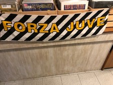 SCIARPA BUFANDA JUVENTUS FORZA JUVE - RASO - VINTAGE EPOCA FOOTBALL ULTRAS
