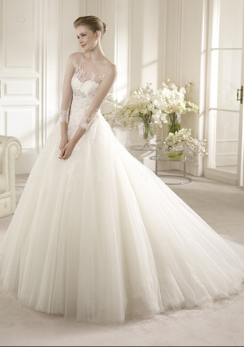 Romantic wedding dress san - romantic,