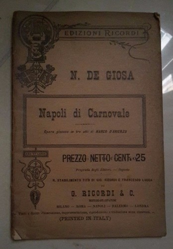 Napoli carnovale giosa - carnovale,