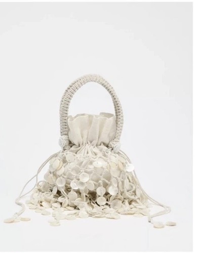 Borsa con paillettes zara - borsa,