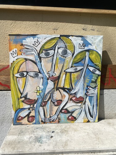 Tre regine tecnica mista - tre,