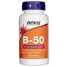 Now Foods Vitamina B-50, 100