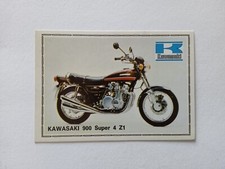 FIGURINA SUPERMOTO PANINI 1975 KAWASAKI 900 SUPER 4 Z1 n 92 DA RECUPERO