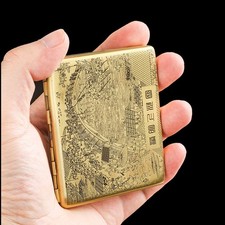 Portasigarette metallo ottone