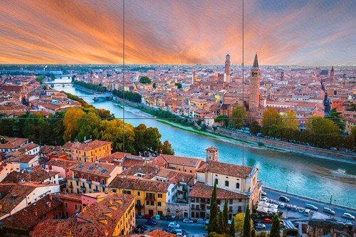 Pannello ceramica mosaico - , di