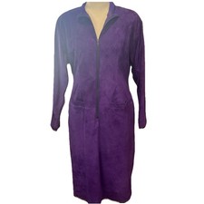 Abito vintage Onde viola pelle