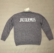 Maglione  Jacquemus panna logo