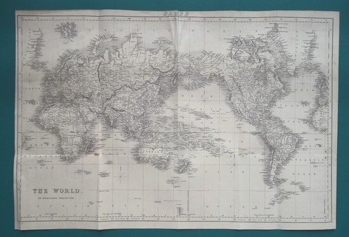 1883 mappa del mondo - del, x