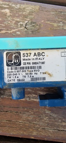 Scheda apparecchiatura sit 537