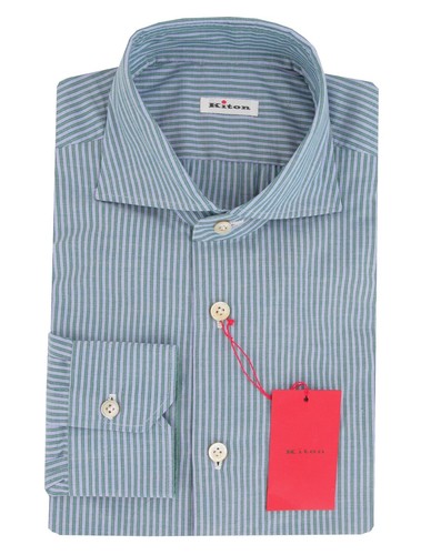 Kiton camicia uomo verde - verde, a