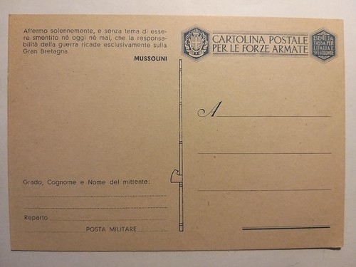 Cartolina postale per forze - le,