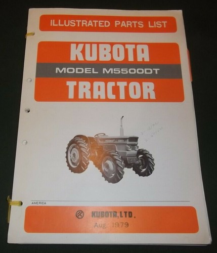 Kubota m5500dt manuale parti - kubota,