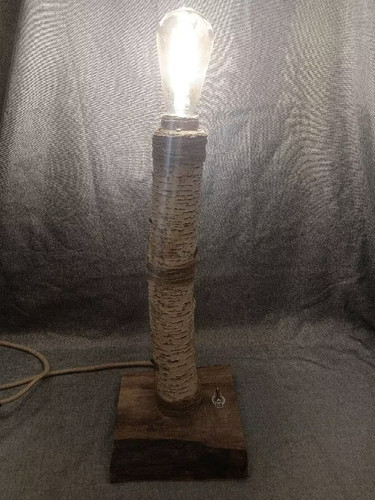 Lampada artigianale legno - artigianale,