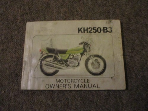 Owner manual kawasaki kh250 - manual,,