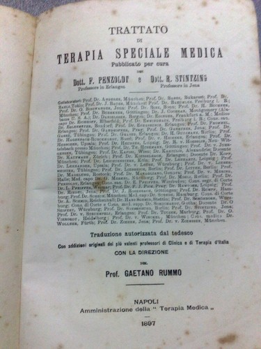 Trattato terapia speciale - trattato,