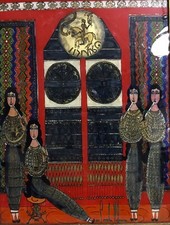 ? Dipinto su vetro  firmato e datato 1979   No Salvatore Fiume - Salvador Dali