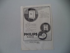 advertising Pubblicità 1931 RADIO PHILIPS TIPO 2811/2601/2511
