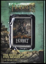 2023 $2 Niue Hobbit Battaglia delle Cinque Armate 1 oz Moneta Argento Colorata in OGP